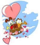 pic for garfield and odie valentine